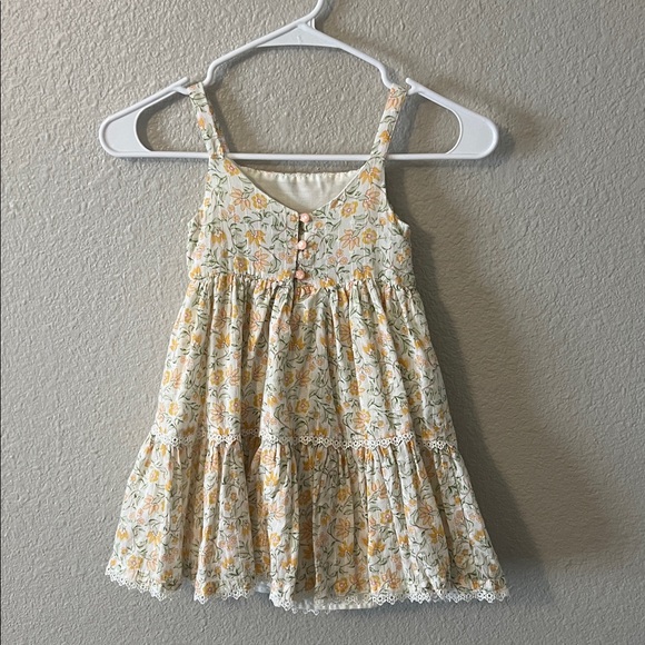 Haute Hippie Yellow Floral Kids Dress - Picture 5 of 7